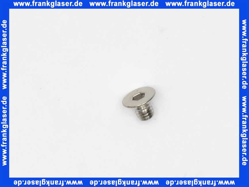 95.99194-0118 MHG MAN Senkschraube, M6x8, hitzebest. RE 1H, DIN 7991, 1.4841