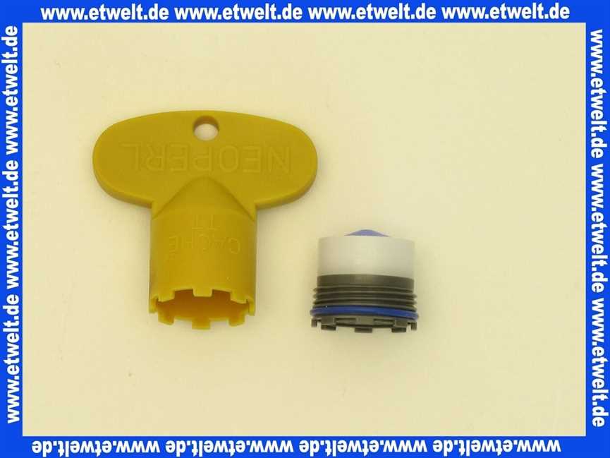 01515198 Neoperl® Strahlregler CACHE HONEYCOMB 1 Stck. inkl. Schlüssel, TT M 16,5 x 1 / V = Full Flow