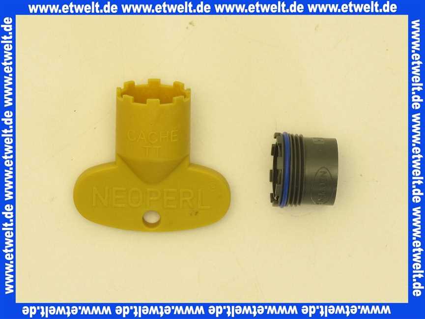 01517598 Neoperl® Strahlregler CACHE NEOSTRAHL 1 Stck. inkl. Schlüssel, TT M 16,5 x 1 V = Full Flow