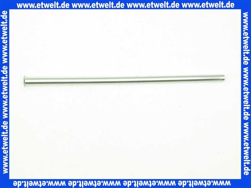 123 Nil Gampper Cu-Rohr d: 10 mm x 300 mm lang 1/2 Bördel (d: 18 mm) - glatt,verchr.