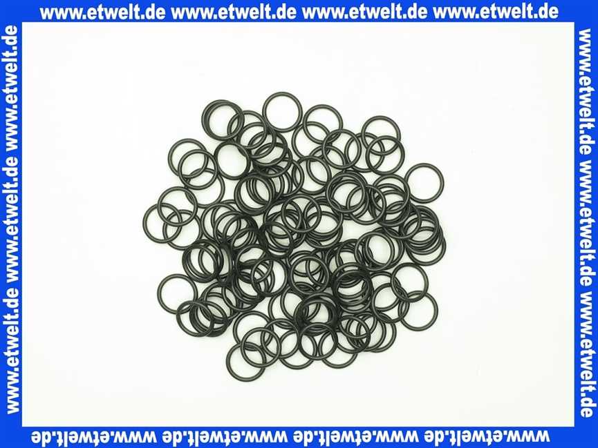 O-Ring Dichtung Dichtring 2,00x1,50 mm NBR (100 Stück)