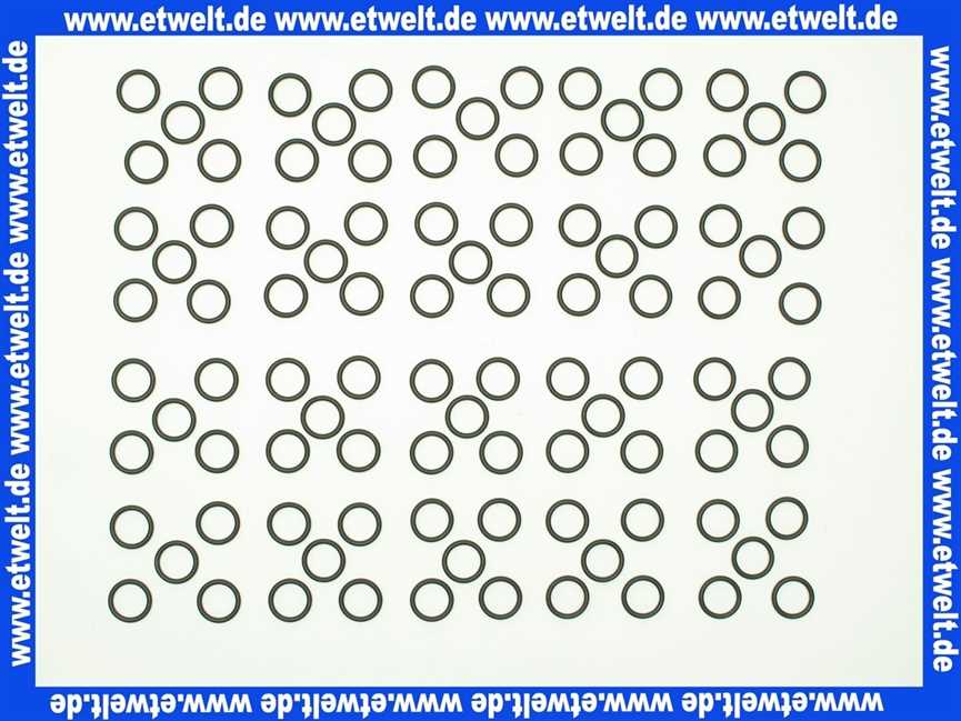 O-Ring Dichtung Dichtring 8,00x3,50 mm EPDM 70° Shore (100 Stück)