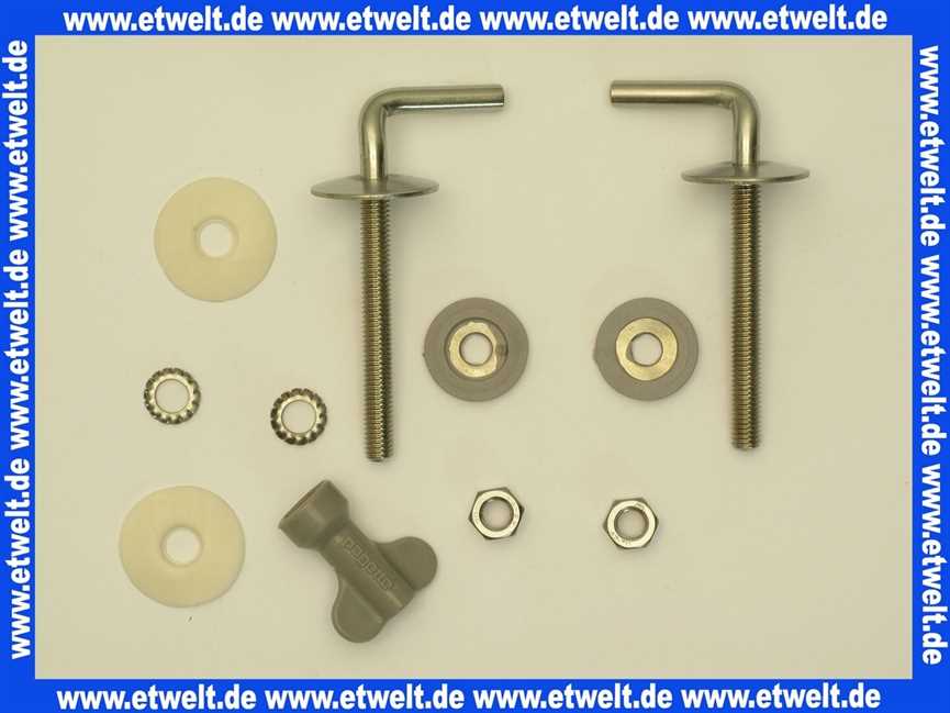 792840100 Pagette Metallbefestigung verchromt f.Exklusiv Klos