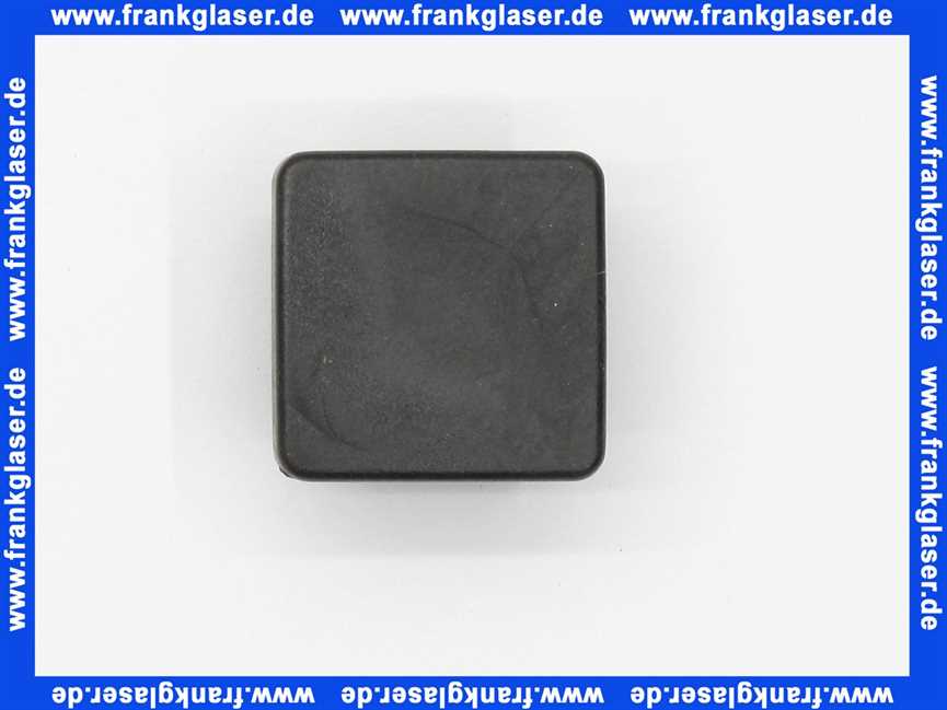 Stopfen mit Lamellen für Quadratrohre 25x25 mm Polyethylen schwarz Wandstärke Rohr 1,5-2 mm Einsteckhöhe 13,0 mm Kopf 5 mm stark