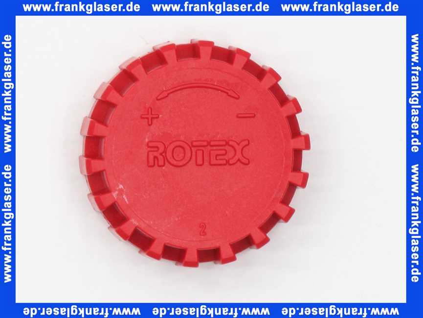 Rotex Montageschutzkappe rot Verteiler für Verteiler Fußbodenheizung 5005238