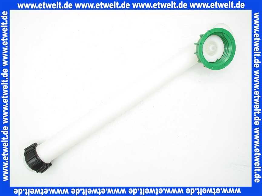 1110000838  Roth T-Füllrohr L:780mm/Füllstar Düse d:6mm/grün/Doppelw.-T.620+1000L