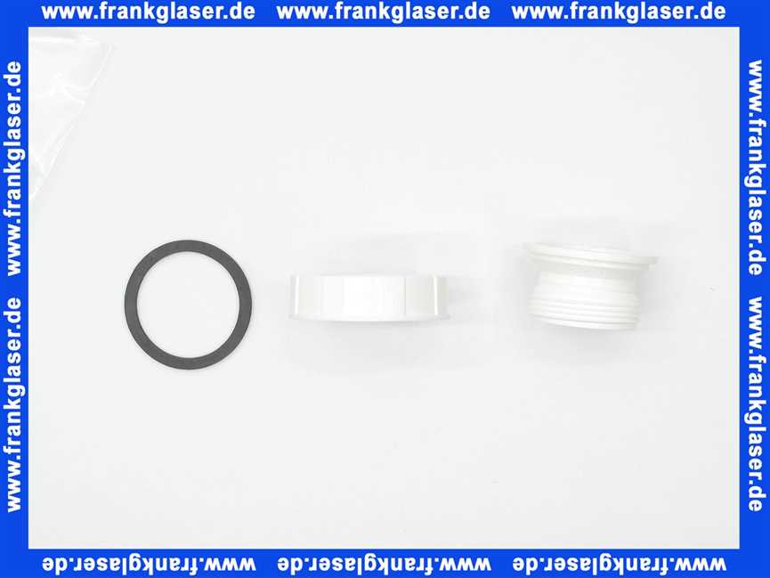 0161300 SANIT Übergangsstück h=14,5mm, G 2 IG / G 1 1/2 AG