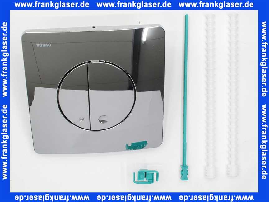 Schwab Bedienungspl. Gaia DF, glanzchrom Zweimengenspülung, für UP-SPK Quadro 8050417051