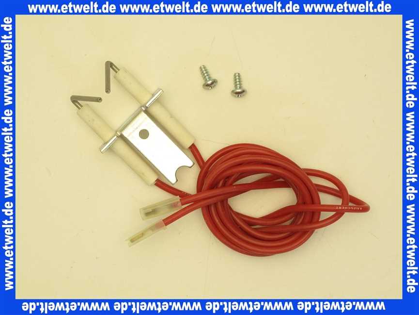 7101150 Sieger Zündelektrode mit Kabel/Stecker U102,U104