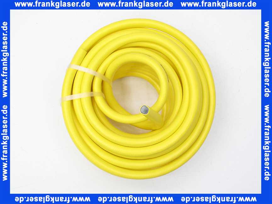 20m Wasserschlauch Gartenschlauch Suntos 1/2 -13 mm gelb 20 Meter Rolle Trikotgewebe-Einlage hochflexibel 36 bar Platzdruck Temperaturbereich -10° C bis +50° C