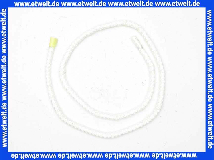 Hitzeschutz-Dichtschnur 6mm Länge 5 Meter Delvotherm 500 weiß Temperatur bis ca. +450°C aus Glasfaser