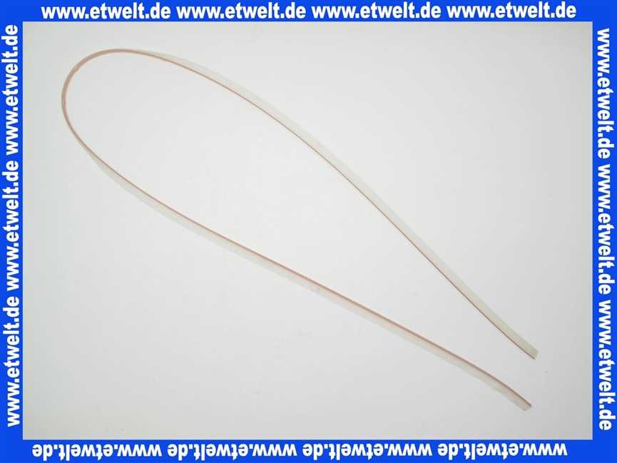 Duschkabinendichtung 2,5m selbstklebend 1 Lippe aus elestaischem PVC tranparent