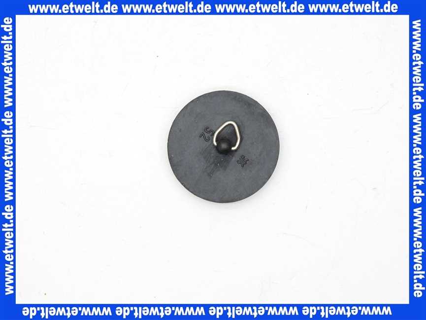 Abfluss Ventilstopfen 52mm Gummi für Ablaufventile Ablaufstopfen Stopfen