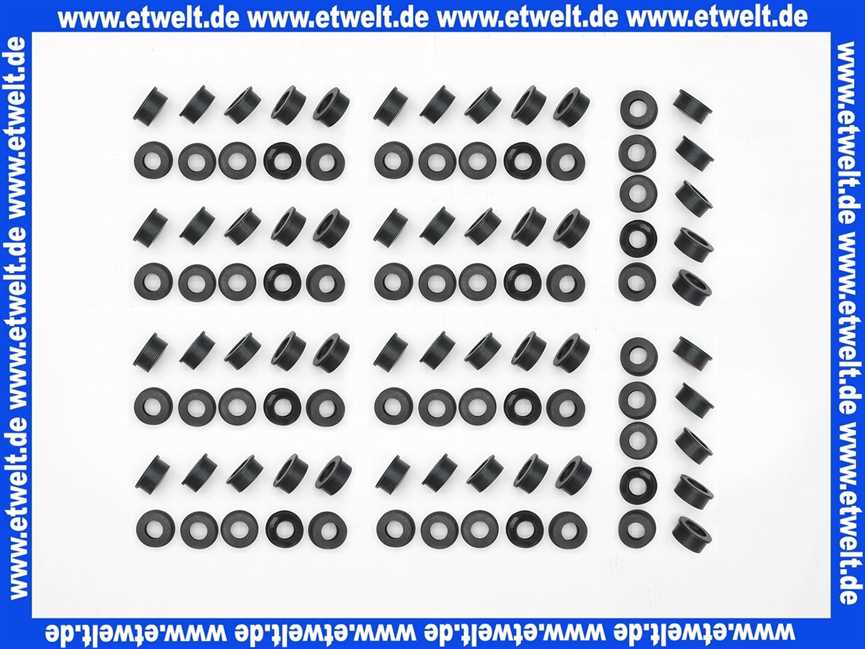 100 Stück Abwasser Siphon Verbinder Gumminippel 30/50mm Siphonanschluss