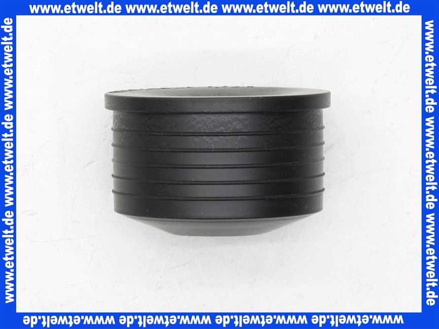 Abwasser Sifon HT-Gumminippel 40/50 54mm 1 1/4 Zoll für Sifonanschluss D = 54 mm , d = 28 - 37 mm