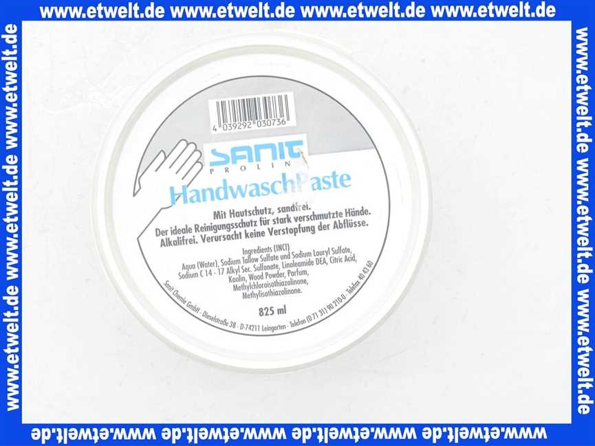 Sanit Handwaschpaste 825 ml