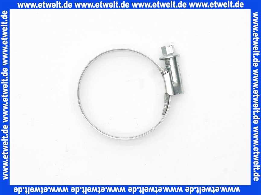 NORMACLAMP TORRO Schlauchklemme Spannbereich 35-50 mm Bandbreite 12 mm Schlauchschelle 35-50/12 W1 aus verzinktem Stahl nach DIN 3017 mit Schneckengewinde