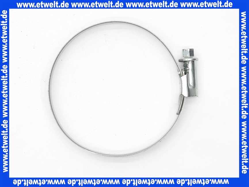 NORMACLAMP TORRO Schlauchklemme Spannbereich 60-80 mm Bandbreite 12 mm Schlauchschelle 60-80/12 W1 aus verzinktem Stahl nach DIN 3017 mit Schneckengewinde