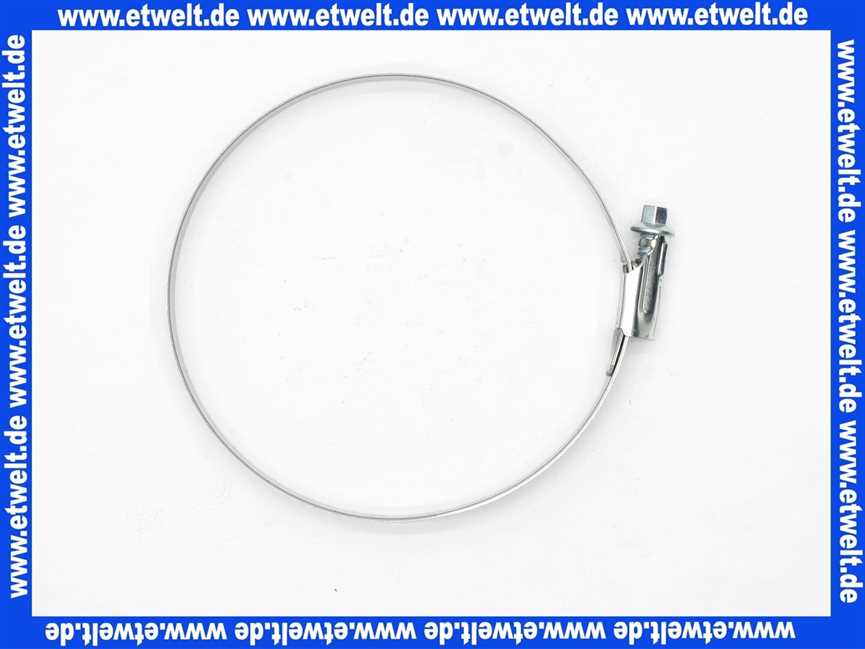 NORMACLAMP TORRO Schlauchklemme Spannbereich 100-120 mm Bandbreite 12 mm Schlauchschelle 100-120/12 W1 aus verzinktem Stahl nach DIN 3017 mit Schneckengewinde