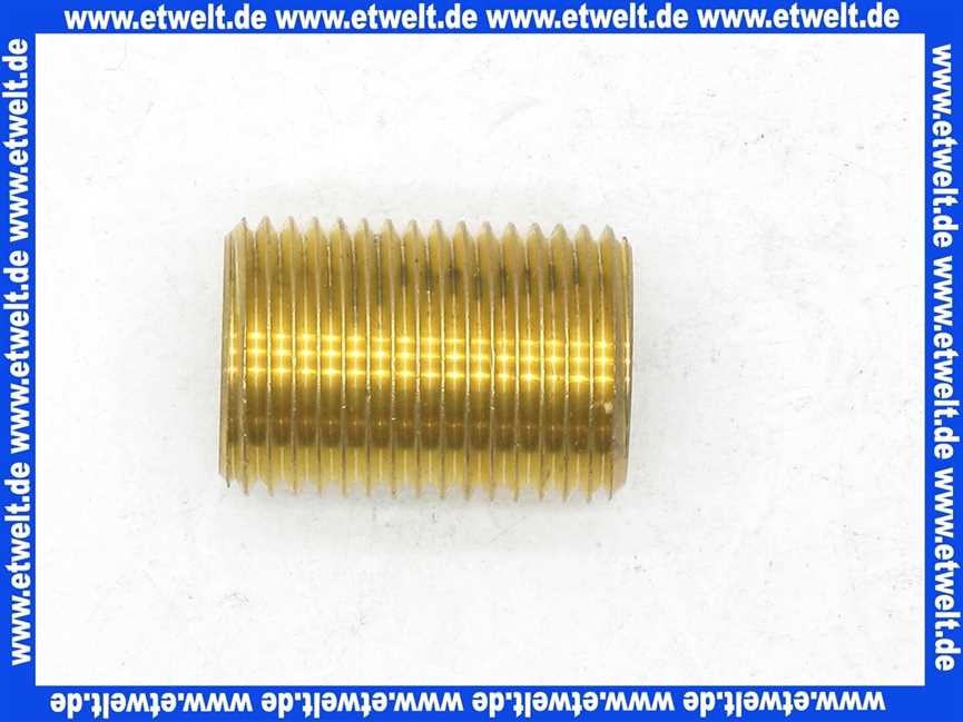 Gewindenippel Rohrnippel Nippel Messing G1/2 AG 30mm