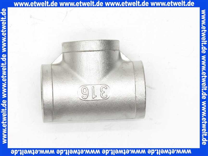 Gewinde-Fittings T-Stück G3/4 IG  Edelstahl