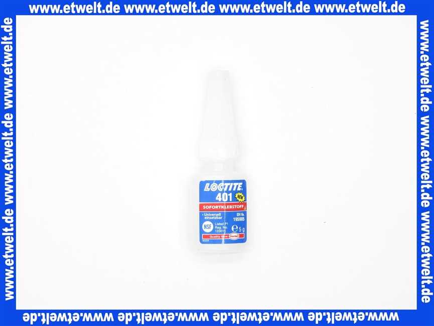 Loctite 401 Sekundenkleber 5 g Flasche