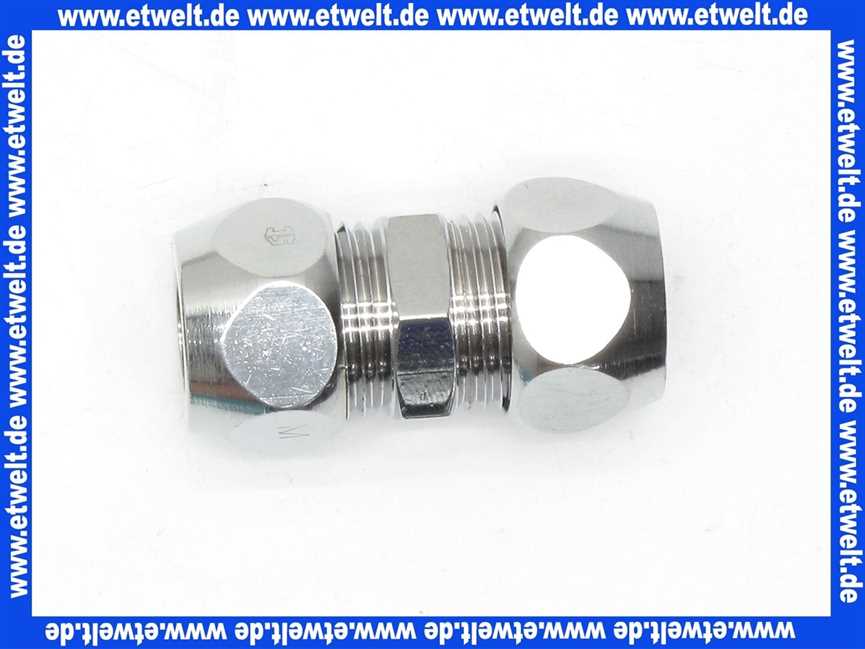 Doppel Quetschverschraubung Kupplung Schlösser D 3/8 - 8mm