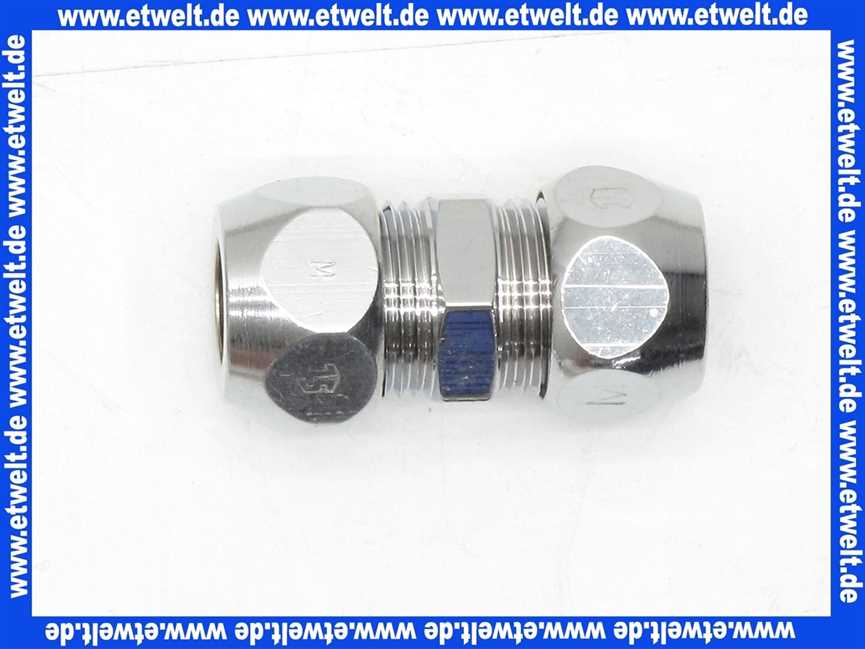 Gerade Quetschverschraubung Doppelverschraubung Kupplung D 3/8 -10mm