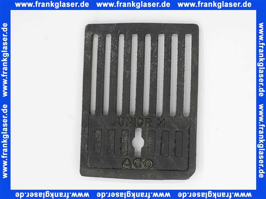 Junior M Deckelrost ACO Passavant Deckel Rost 187 x 137 mm Gusseisen asphaltiert Kl. L 15 für Bodeneinlauf 6020.00.20