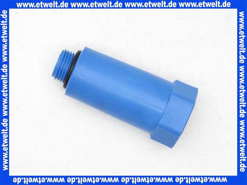 Baustopfen Stopfen PVC G1/2 Zoll blau Abdrückstopfen Prüfstopfen