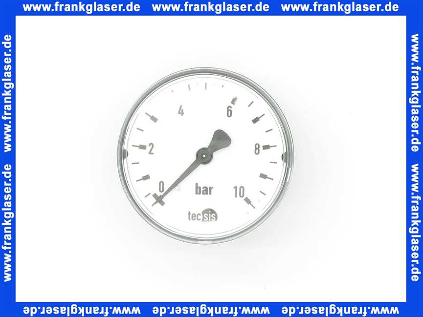 001108000 SYR Sasserath Manometer 174 0-10 bar für alle SYR Druckminderer