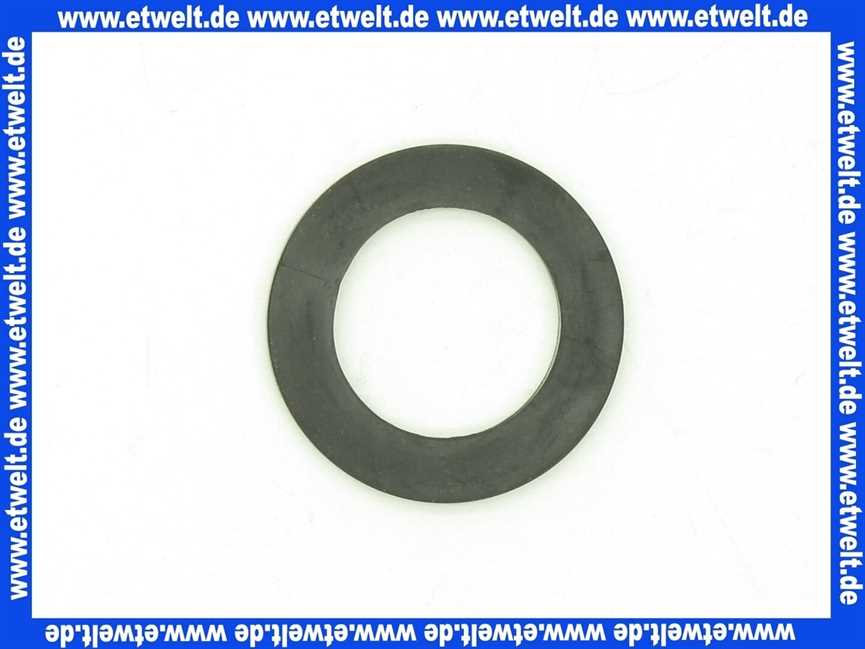 Dichtungsring 15x8x2 mm, Gummi, EPDM für Trinkwasser zertifiziert nach Elastomerleitlinie (ELL), 70°Sh.A, o.Einlage, schwarz