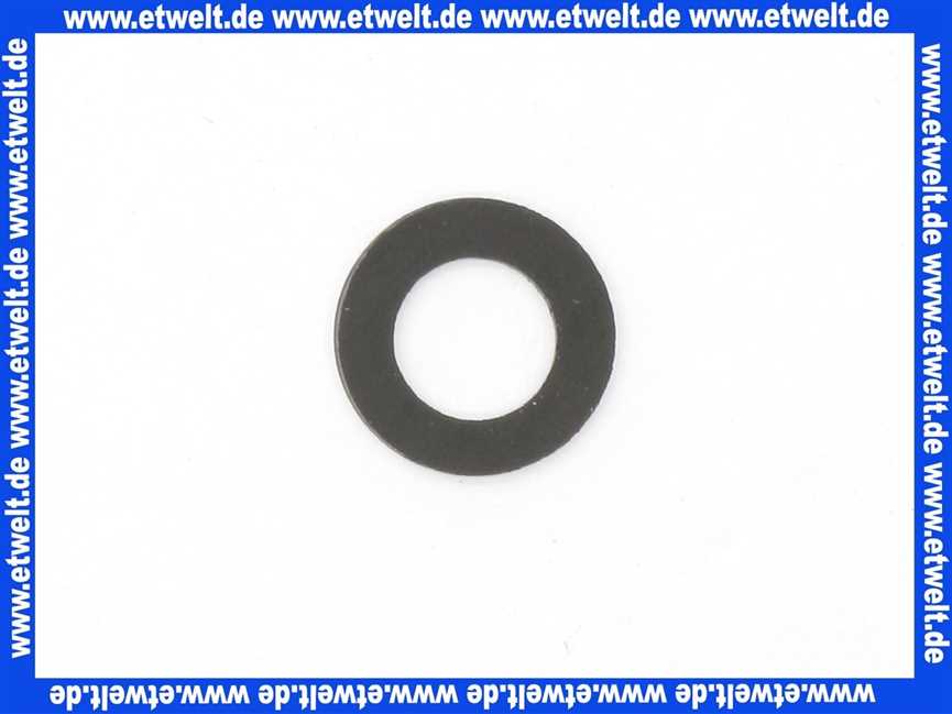 Dichtungsring 17x10x2 mm, Gummi, EPDM für Trinkwasser zertifiziert nach Elastomerleitlinie (ELL), 70°Sh.A, o.Einlage, schwarz