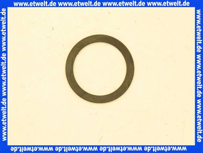 Dichtungsring 54x42x2mm, Gummi, EPDM für Trinkwasser zertifiziert nach Elastomerleitlinie (ELL), 70°Sh.A, o.Einlage, schwarz