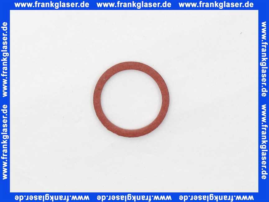 Dichtungsring 20x16x2 mm, Fiber, rot