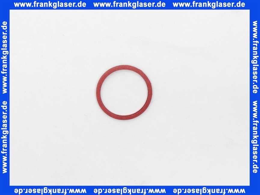 Dichtungsring 24,8x21,3x2 mm, Fiber, rot