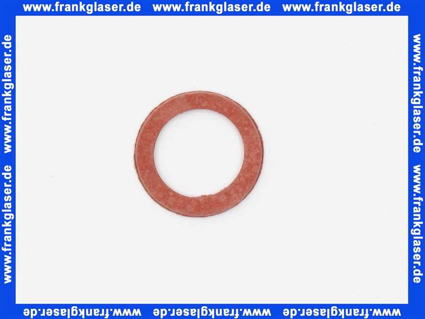 Dichtungsring 28x20x2 mm, Fiber, rot