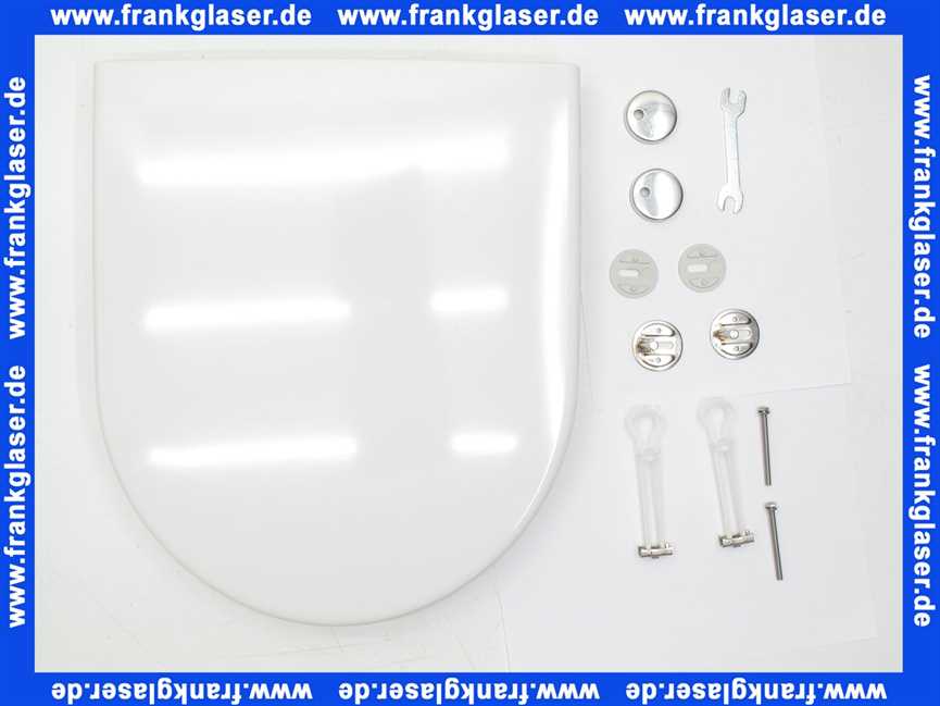 9966S1 Villeroy & Boch WC-Sitz Subway mit Deckel weiß und Softclosescharnier Verchromt