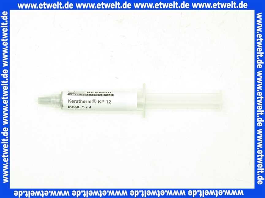 Weishaupt Wärmeleitpaste KP12 für Temperaturfühler silikonfrei, Gebinde 5 ml 391147