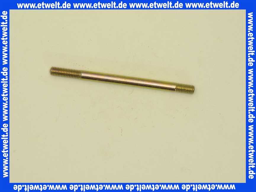 421004 Weishaupt Stiftschraube M6 x 80 DIN 835 5.6 Gesamtlänge 92 mm