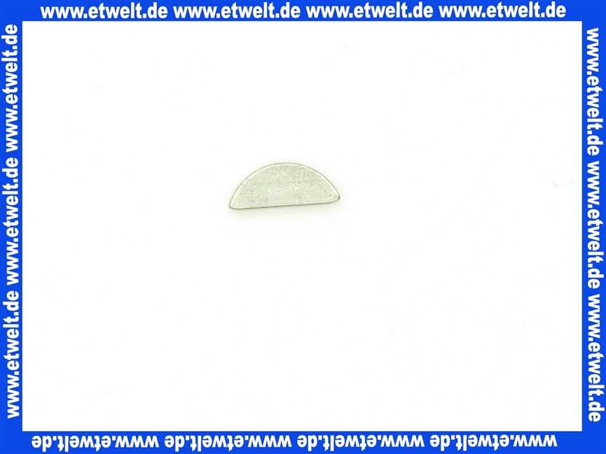 490156 Weishaupt Scheibenfeder 2 X 3,7 DIN 6888 C45K