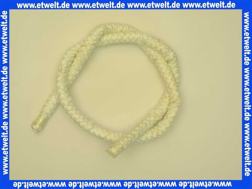 499225 Weishaupt Dichtschnur 15 mm aus keramischen Fasern Pyrostop Rope E 2011 asbestfrei