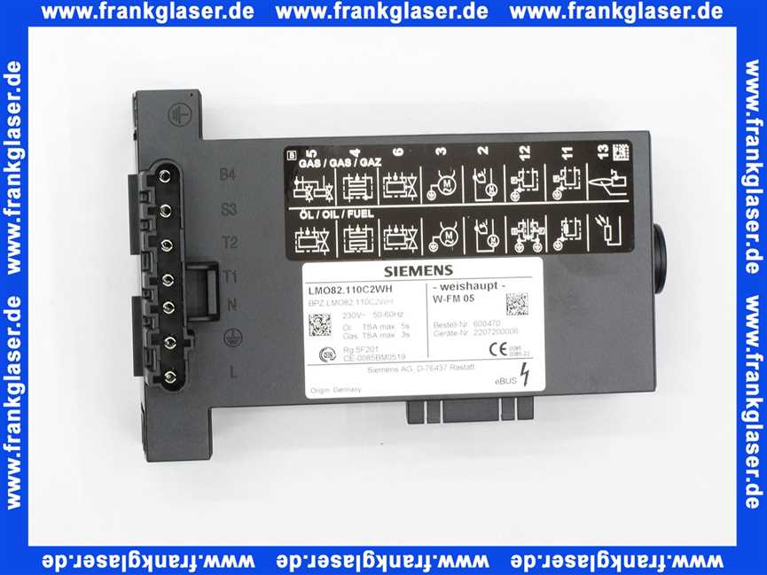 600333 Weishaupt Feuerungsmanager W-FM05 230V 50-60Hz mit mod. Software