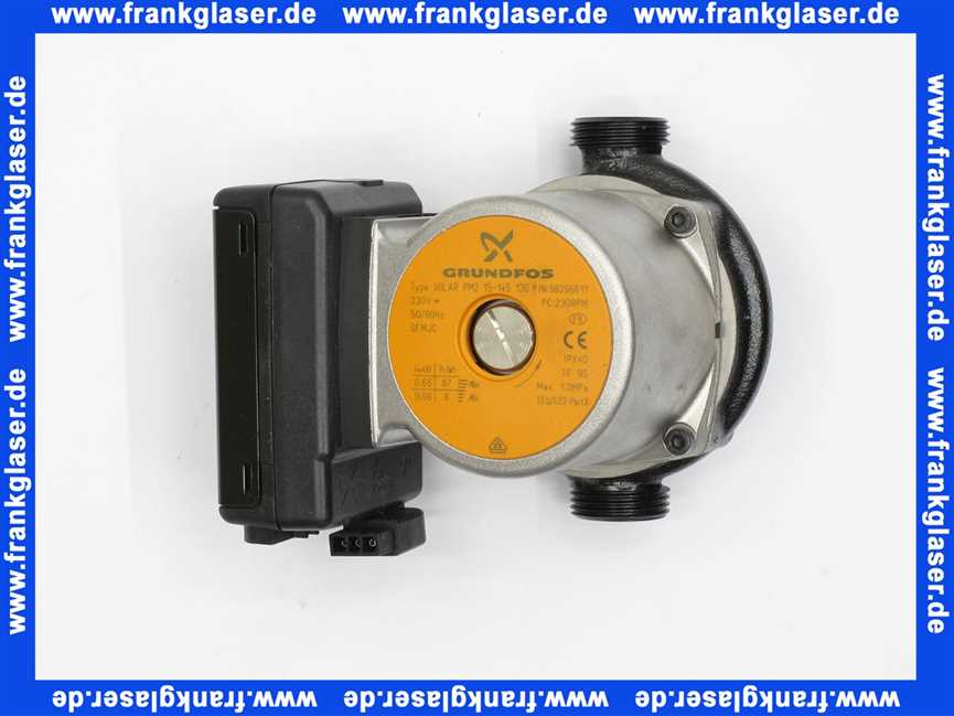 601876 Weishaupt Umwälzpumpe Grundfos Solar PM2 15-145 ohne Verschraubung Baulänge 130 mm