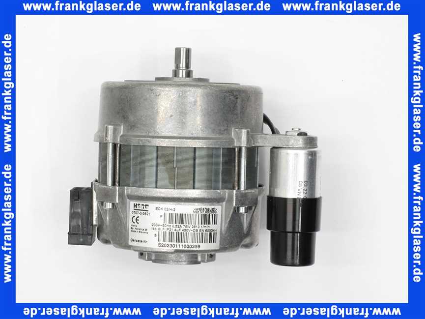 652090 Weishaupt Motor ECK02/H-2 230V 50Hz WL5, 75W 0,52 A, 2810 l/min, Kl.F IP21