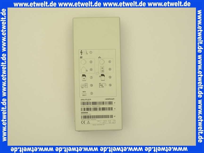 660218 Weishaupt Grundmodul WRS-CPU B2/E Typ RVS23.220/320