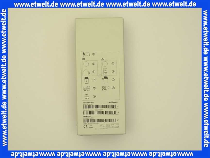 660304 Weishaupt Grundmodul WRS-CPU B1E