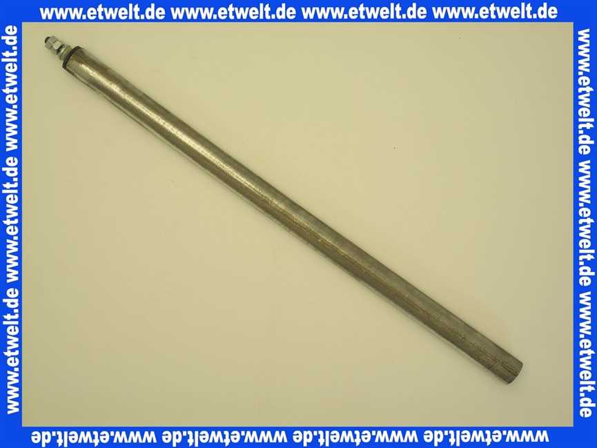 669120 Weishaupt Anode Opferanode Magnesiumanode Schutzanode M 8 x 26 x 490 WAV 100, WAI 100, WAP 115