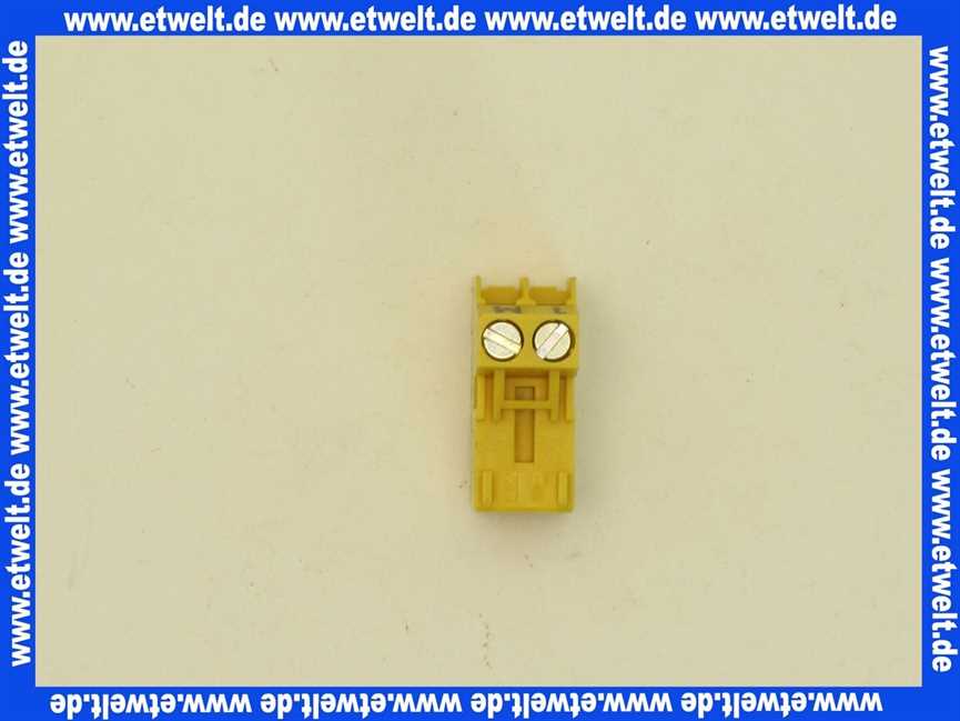 716229 Weishaupt Stecker Nr. 10 2-polig gelb Rast 5