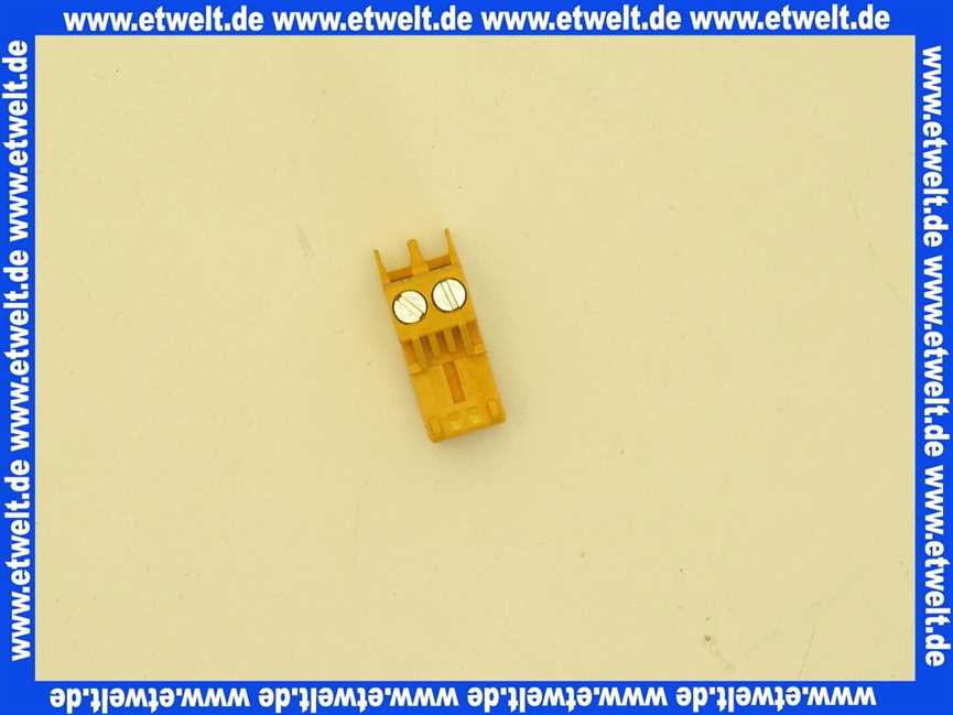 716281 Weishaupt Stecker B3 2-polig signalgelb Rast 5 K05 PA6 V2